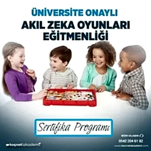 Üniversite Onaylı Akıl Zeka Oyunları Eğitimi Sertifikası