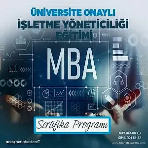 üniversite onaylı İşletme Yöneticiliği Sertifikası Uzaktan Eğitim