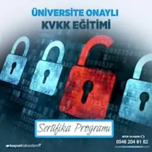 üniversite onaylı Kişisel Verilerin Korunması Kanunu KVKK Eğitimi Sertifika programı