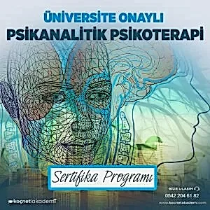 üniversite onaylı Psikanalitik Psikoterapi Sertifika programı
